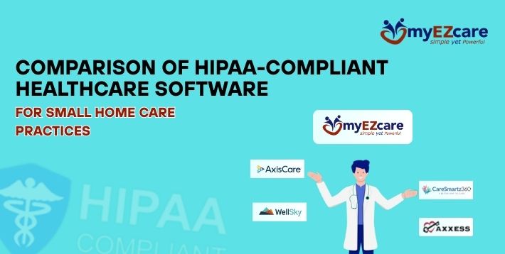 Compare top HIPAA-compliant home care software for small agencies. Learn why myEZcare offers secure documentation, EVV, reporting, billing in one platform.