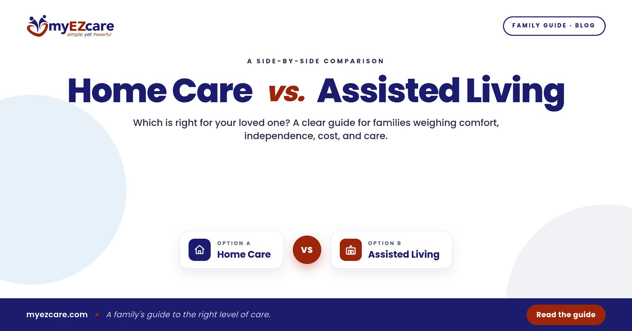 Home Care vs. Assisted Living