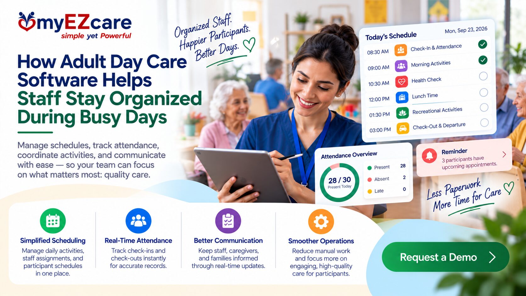 Staff Stay Organized During Busy Days