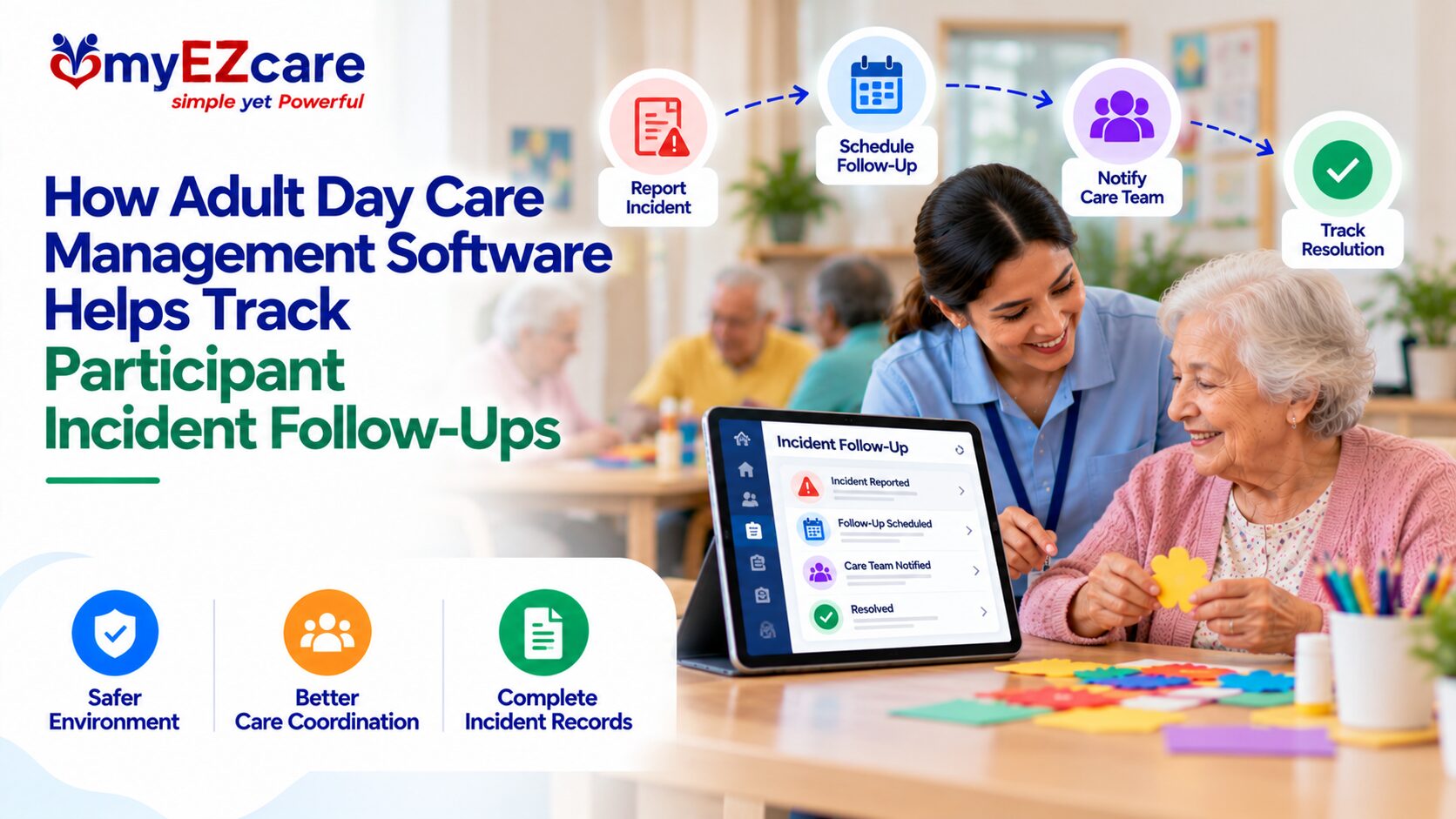 Adult Day Care Management Software Helps Track Participant Incident Follow-Ups